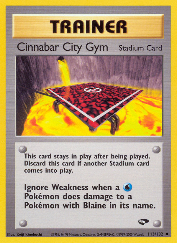 Gym Challenge Cinnabar City Gym #113/132 unlimited